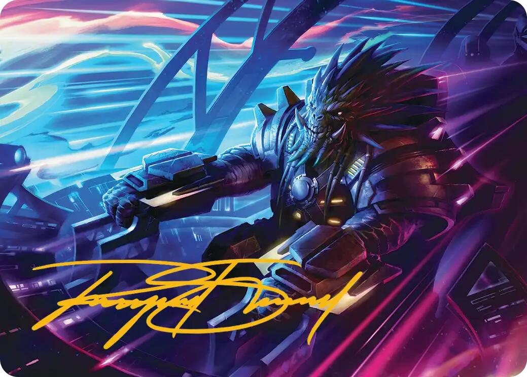 Tannuk, Steadfast Second Art Card (Gold-Stamped Signature) [Edge of Eternities Art Series] | Tabernacle Games