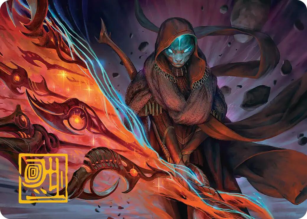 Weftstalker Ardent Art Card (Gold-Stamped Signature) [Edge of Eternities Art Series] | Tabernacle Games