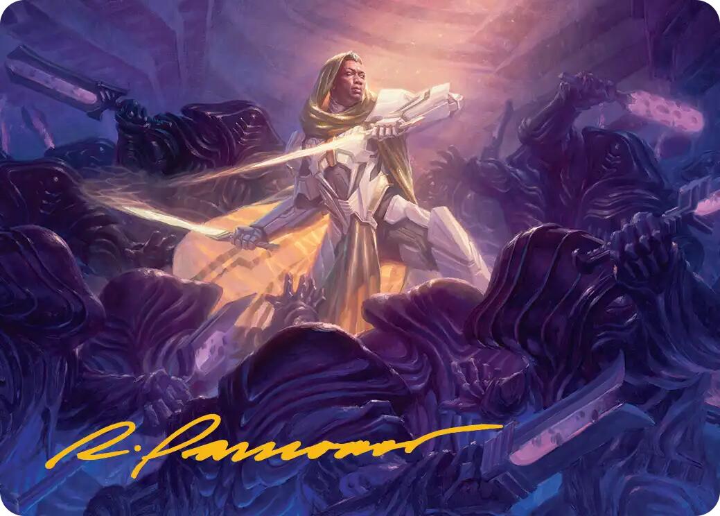 Syr Vondam, Sunstar Exemplar Art Card (Gold-Stamped Signature) [Edge of Eternities Art Series] | Tabernacle Games
