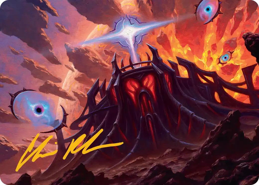 Secluded Starforge Art Card (Gold-Stamped Signature) [Edge of Eternities Art Series] | Tabernacle Games