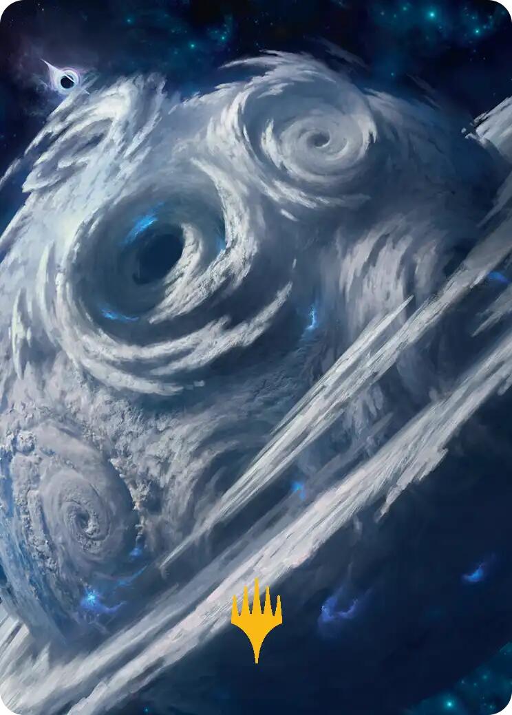 Uthros, Titanic Godcore Art Card (Gold-Stamped Planeswalker Symbol) [Edge of Eternities Art Series] | Tabernacle Games