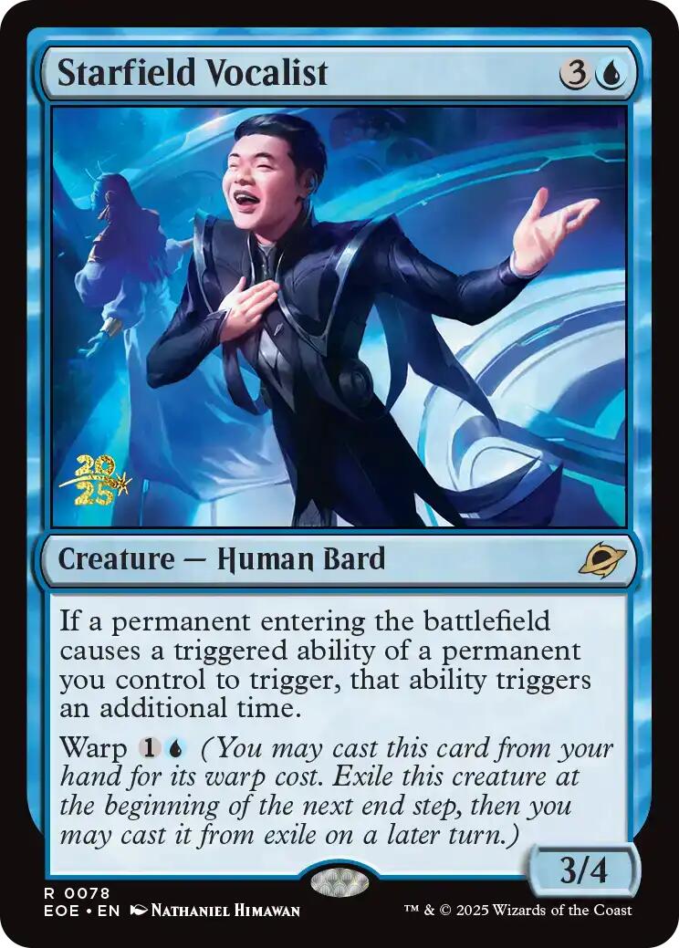 Starfield Vocalist [Edge of Eternities Prerelease Promos] | Tabernacle Games