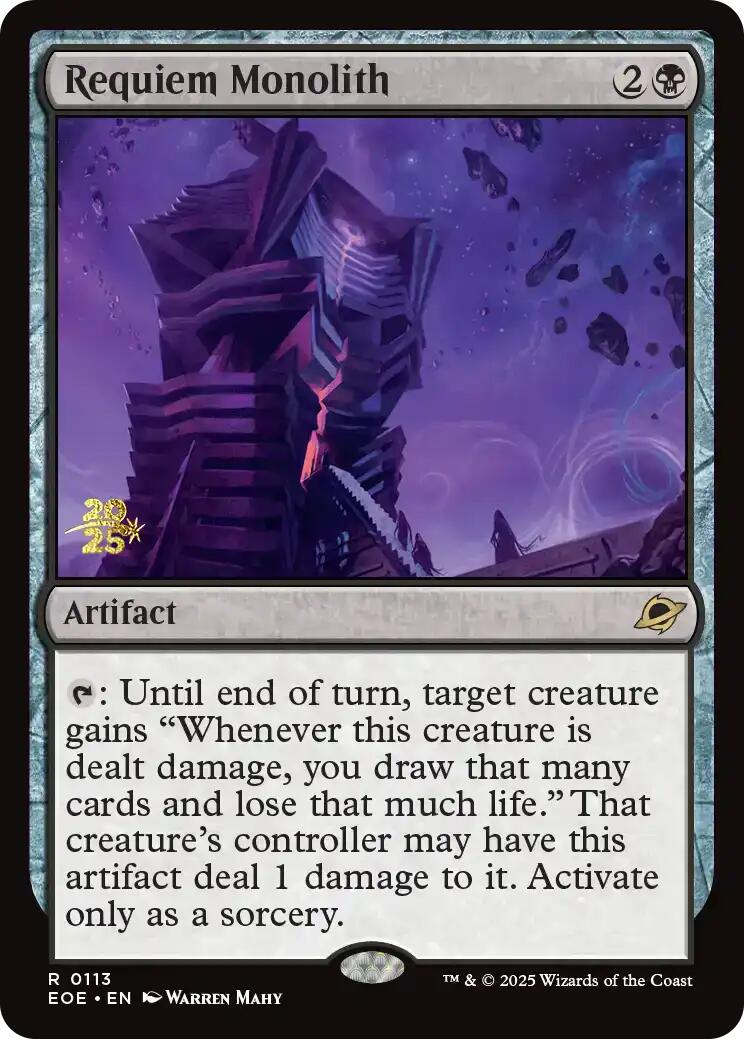 Requiem Monolith [Edge of Eternities Prerelease Promos] | Tabernacle Games