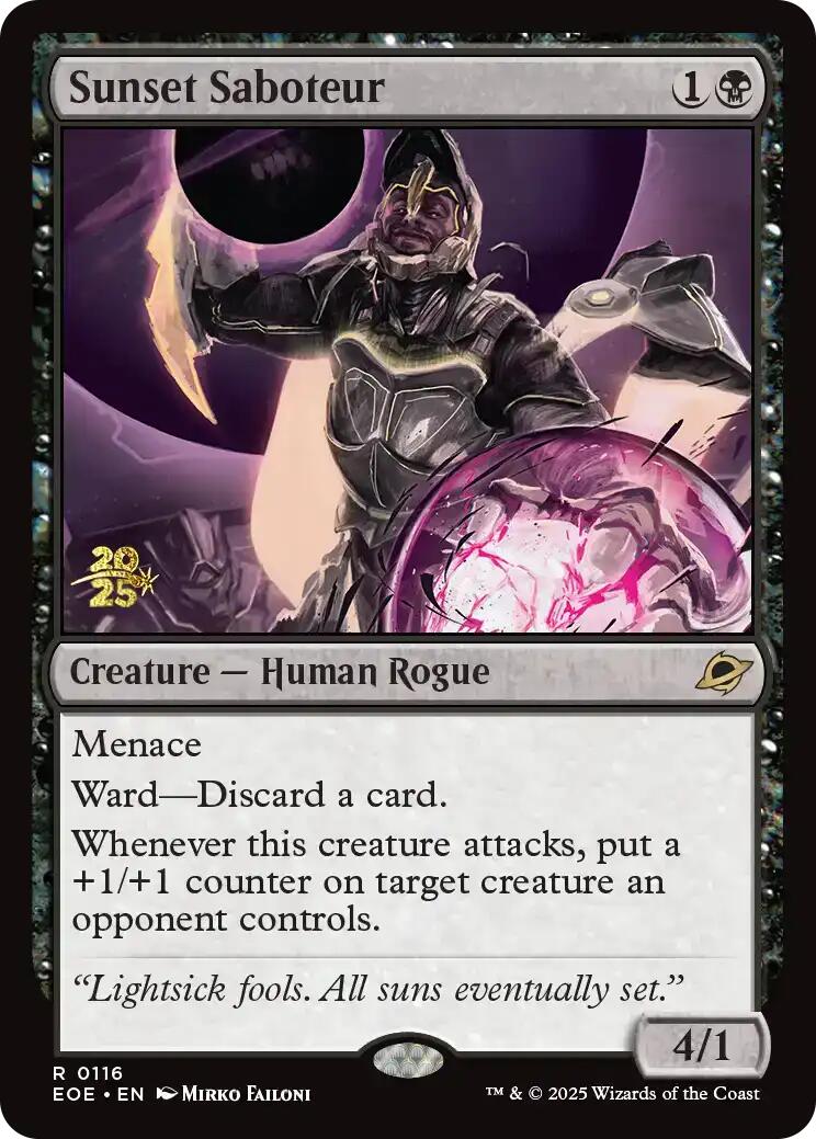Sunset Saboteur [Edge of Eternities Prerelease Promos] | Tabernacle Games