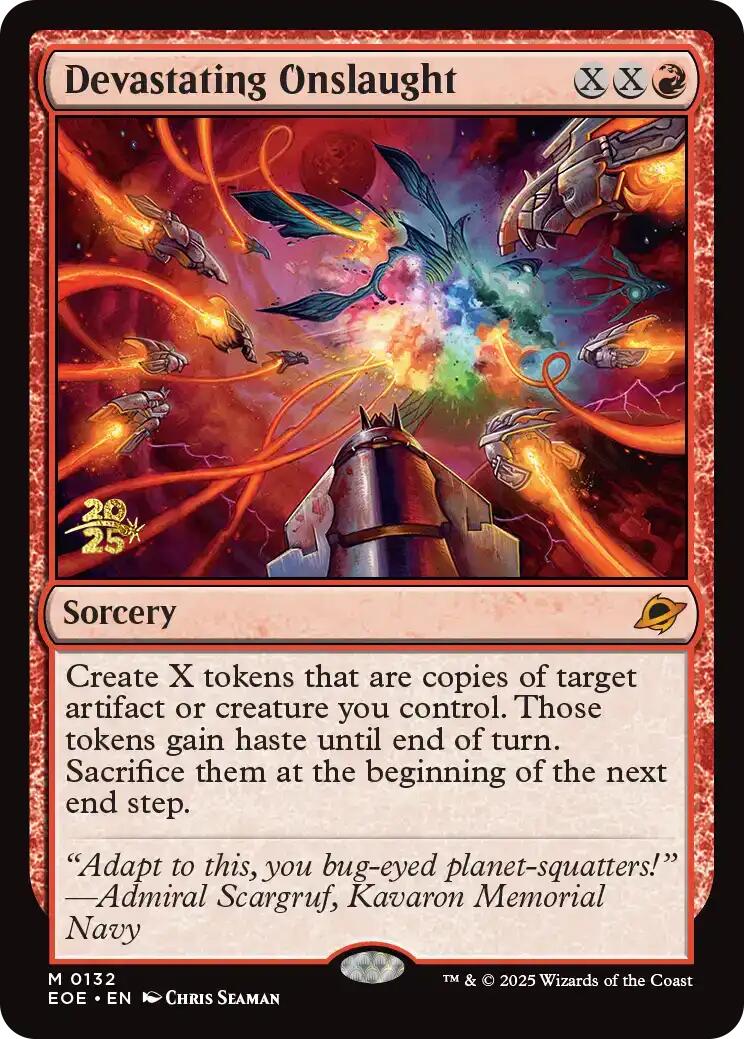 Devastating Onslaught [Edge of Eternities Prerelease Promos] | Tabernacle Games