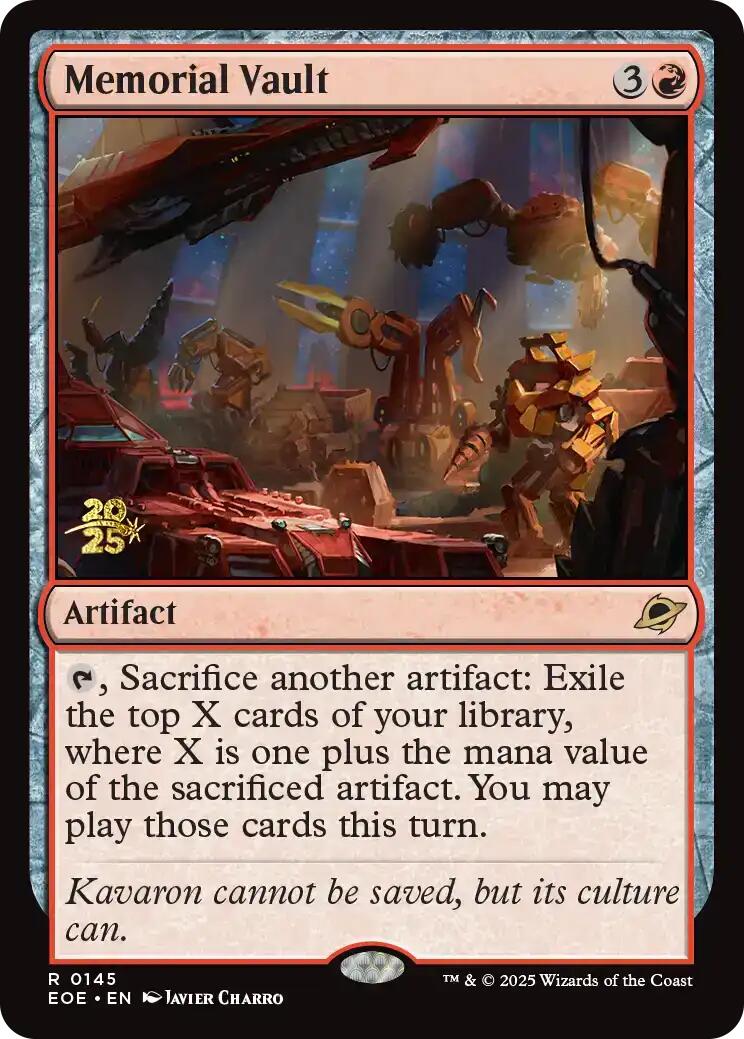 Memorial Vault [Edge of Eternities Prerelease Promos] | Tabernacle Games
