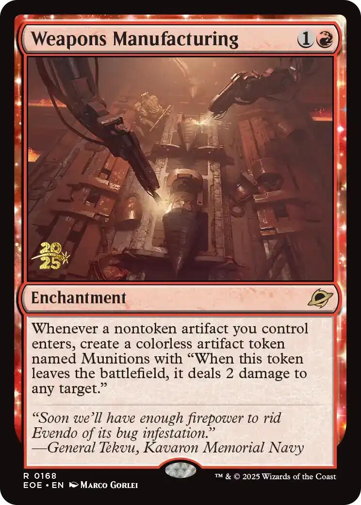 Weapons Manufacturing [Edge of Eternities Prerelease Promos] | Tabernacle Games