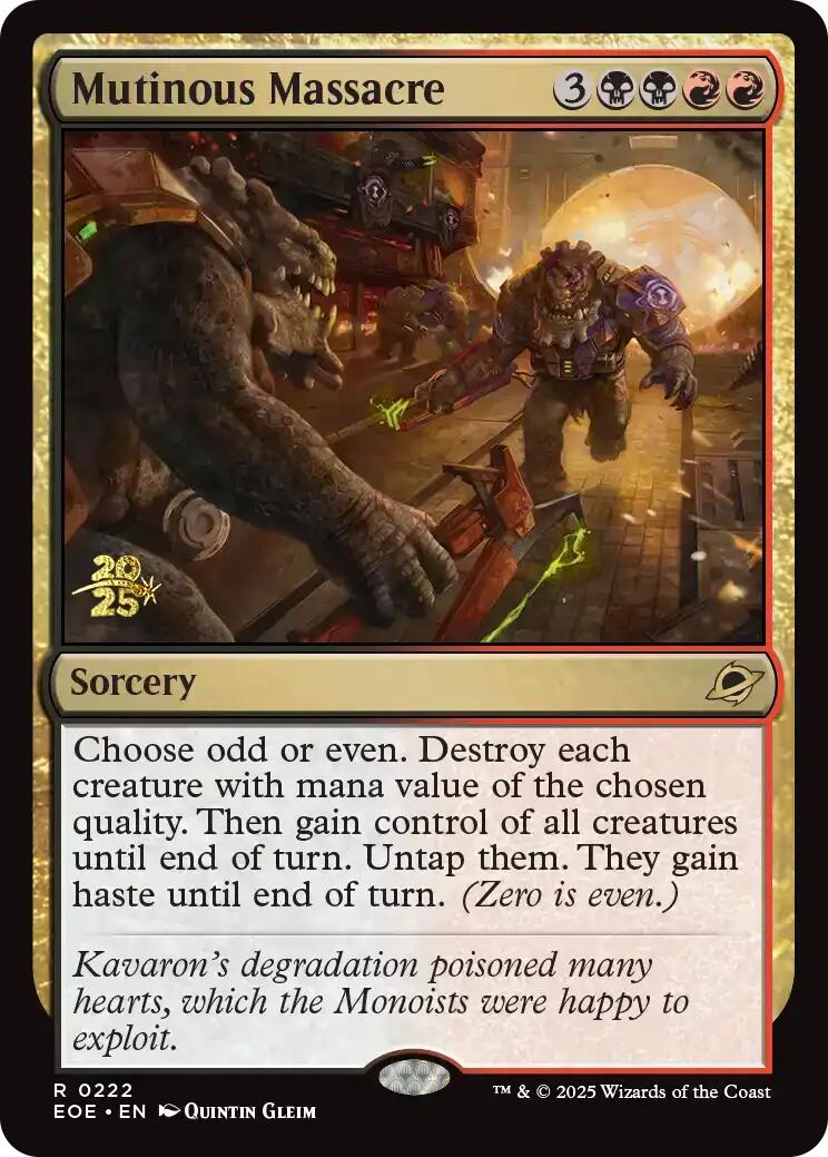 Mutinous Massacre [Edge of Eternities Prerelease Promos] | Tabernacle Games