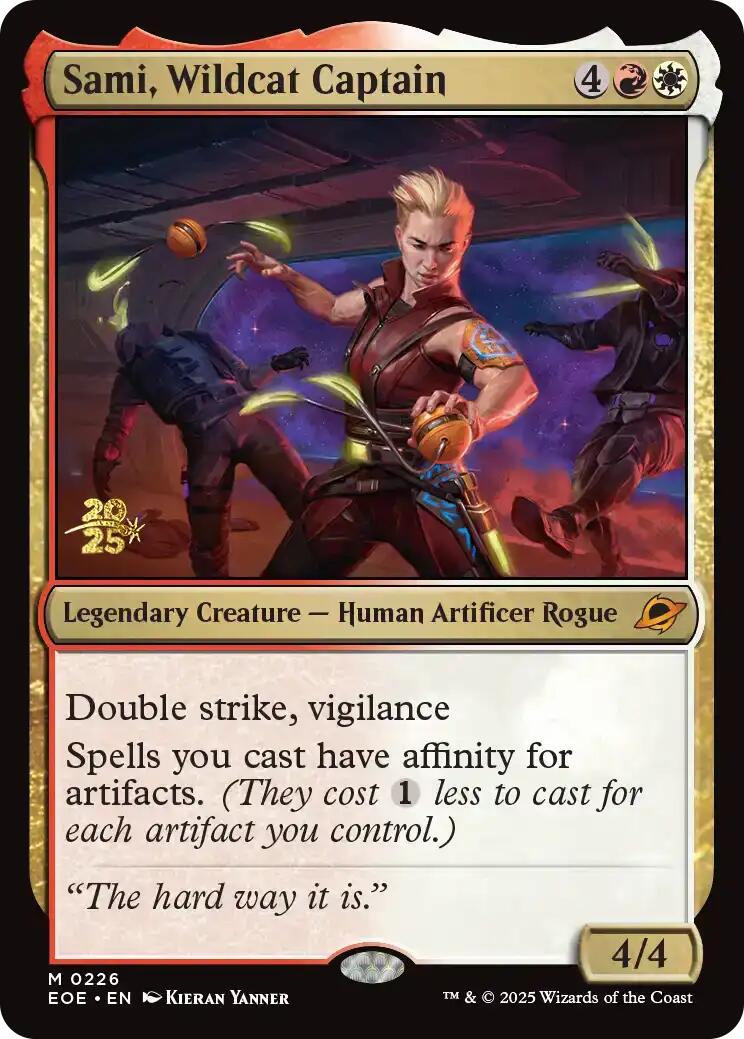 Sami, Wildcat Captain [Edge of Eternities Prerelease Promos] | Tabernacle Games