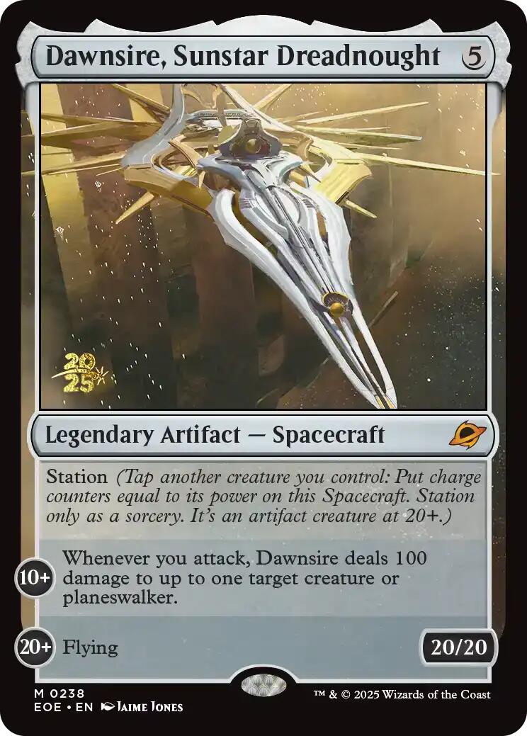 Dawnsire, Sunstar Dreadnought [Edge of Eternities Prerelease Promos] | Tabernacle Games