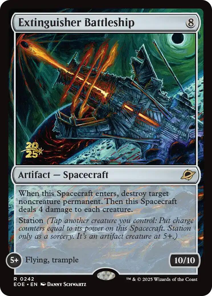 Extinguisher Battleship [Edge of Eternities Prerelease Promos] | Tabernacle Games