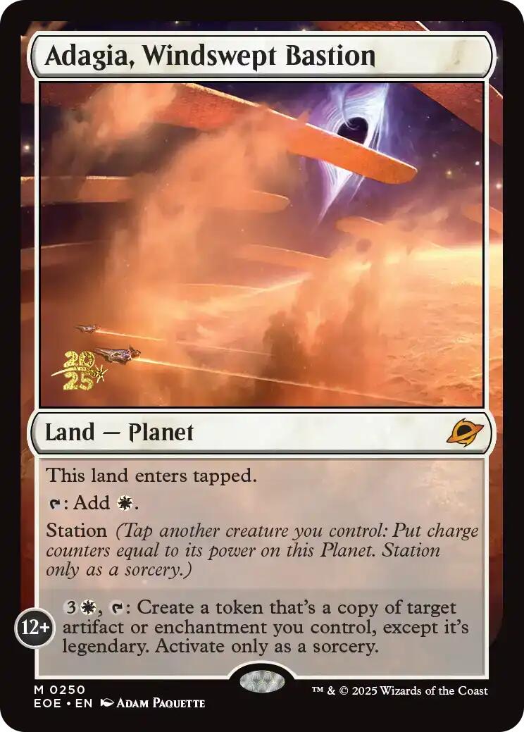 Adagia, Windswept Bastion [Edge of Eternities Prerelease Promos] | Tabernacle Games