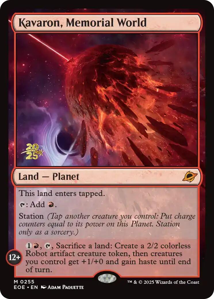 Kavaron, Memorial World [Edge of Eternities Prerelease Promos] | Tabernacle Games