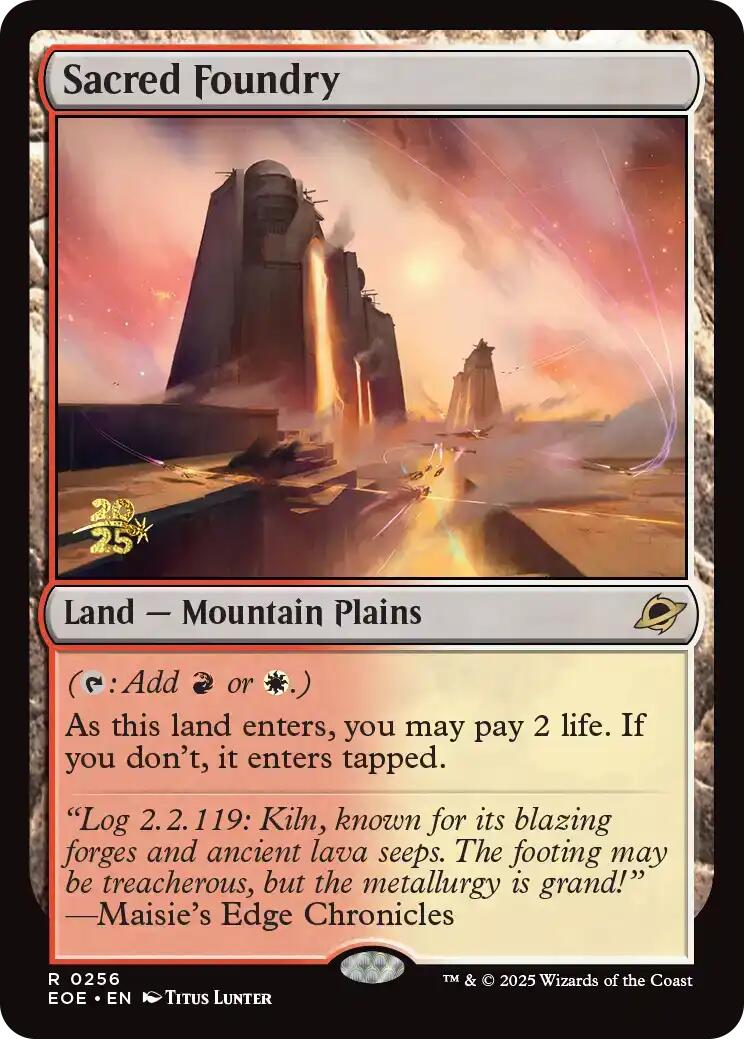Sacred Foundry [Edge of Eternities Prerelease Promos] | Tabernacle Games