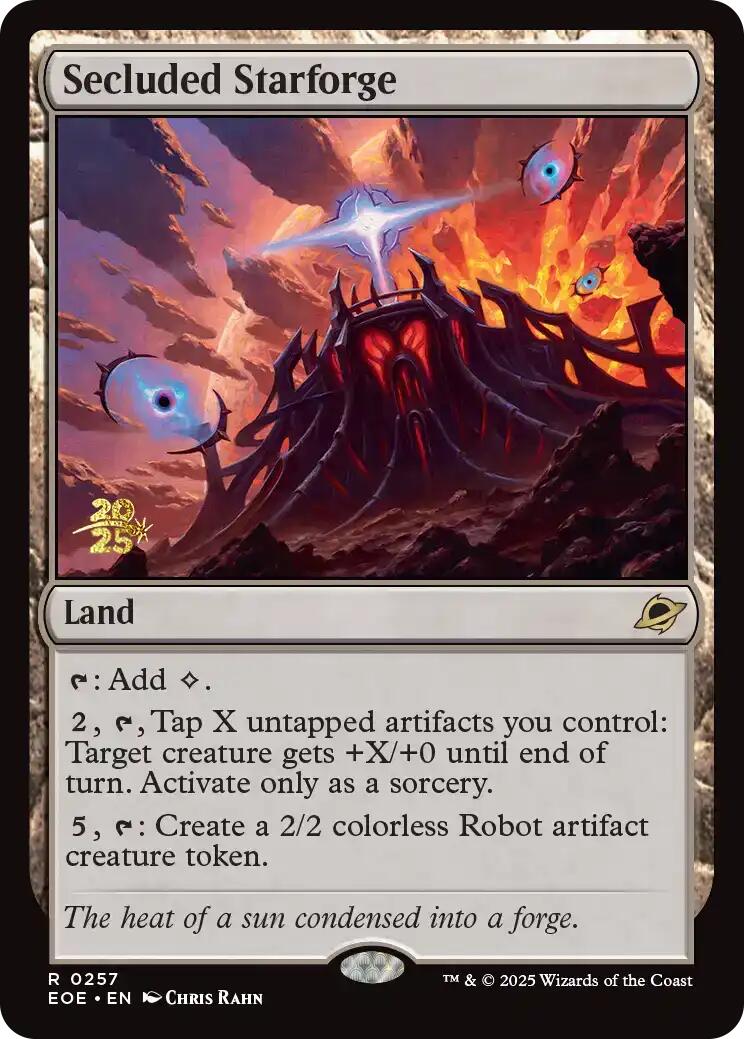 Secluded Starforge [Edge of Eternities Prerelease Promos] | Tabernacle Games