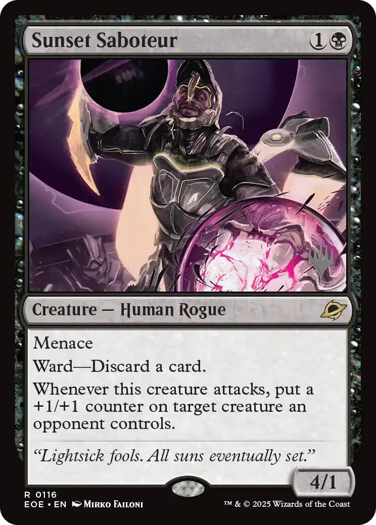 Sunset Saboteur [Edge of Eternities Promo Pack] | Tabernacle Games