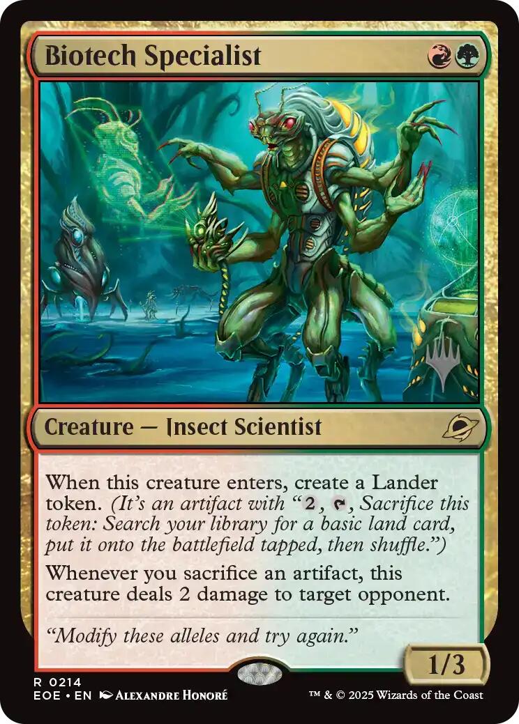 Biotech Specialist [Edge of Eternities Promo Pack] | Tabernacle Games
