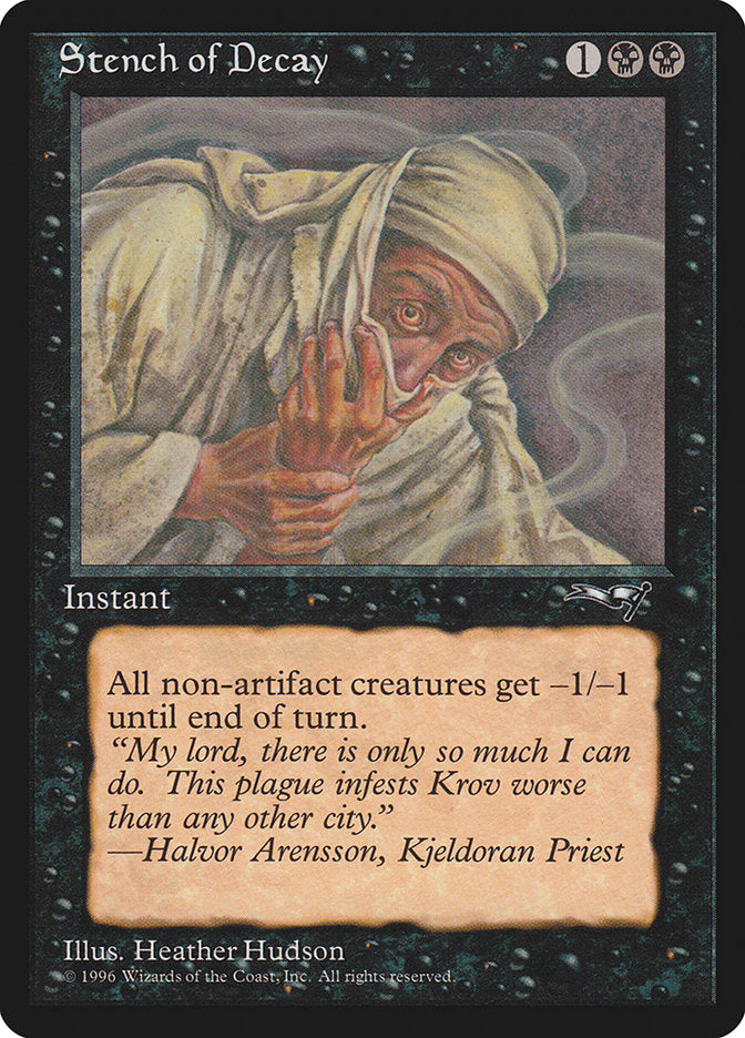 Stench of Decay (Covering Mouth) [Alliances] | Tabernacle Games