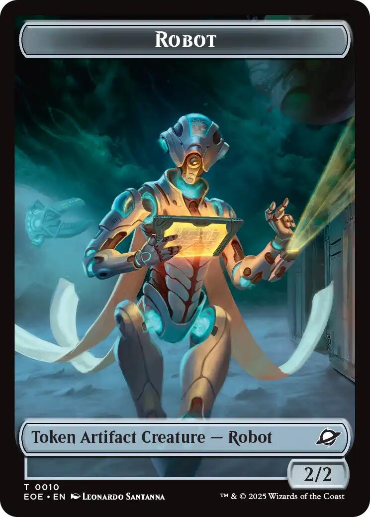 Robot // Lander (0006) Double-Sided Token [Edge of Eternities Tokens] | Tabernacle Games