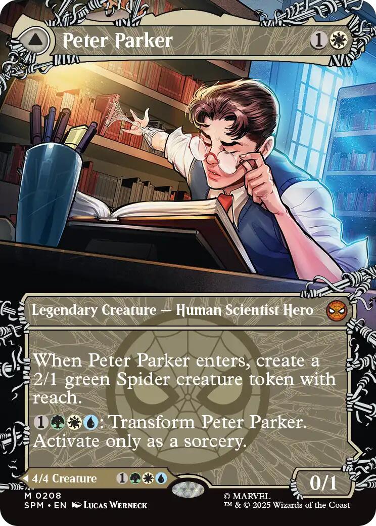 Peter Parker (0208) (Borderless) [Marvel's Spider-Man] | Tabernacle Games