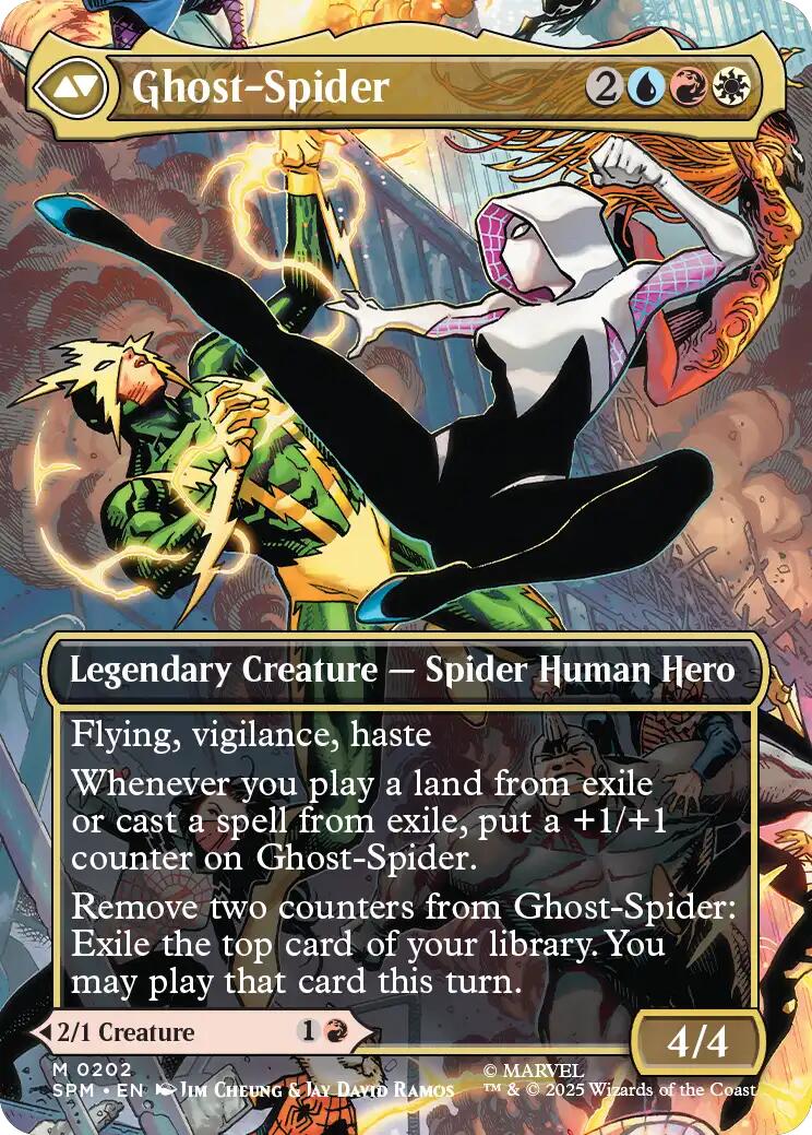 Gwen Stacy (0202) (Borderless) [Marvel's Spider-Man] | Tabernacle Games