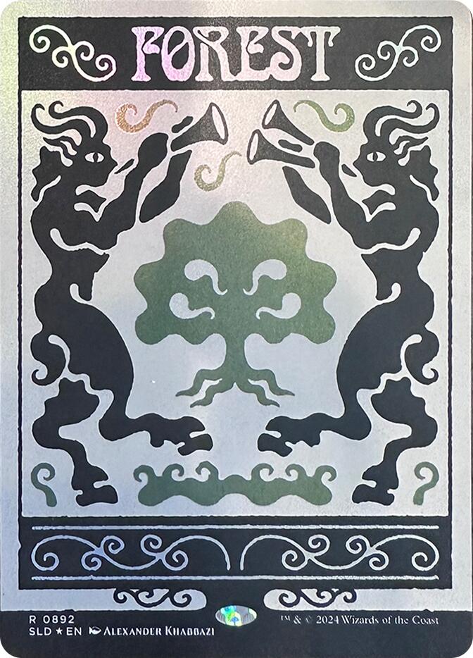 Forest (0892) (Rainbow Foil) [Secret Lair Drop Series] | Tabernacle Games
