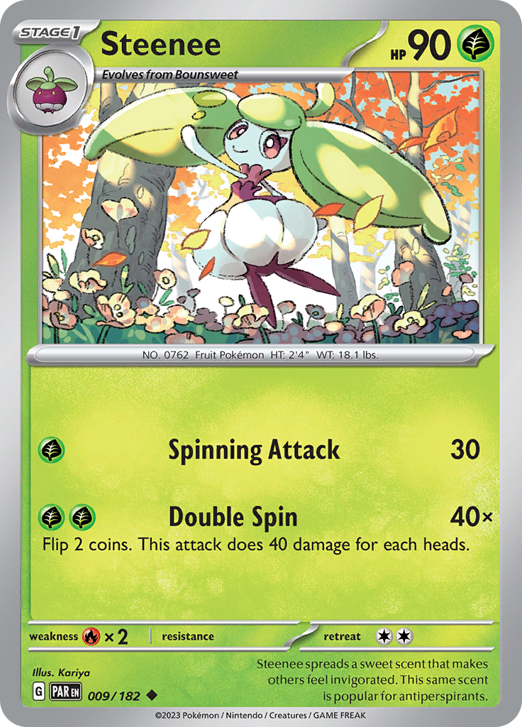 Steenee (009/182) [Scarlet & Violet: Paradox Rift] | Tabernacle Games