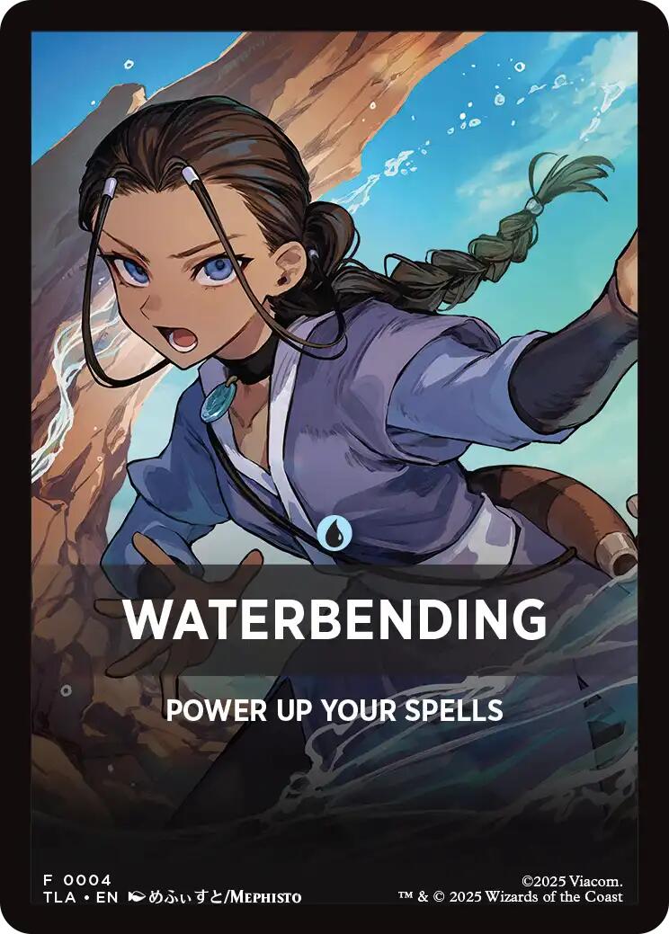 Waterbending Theme Card [Avatar: The Last Airbender Tokens] | Tabernacle Games
