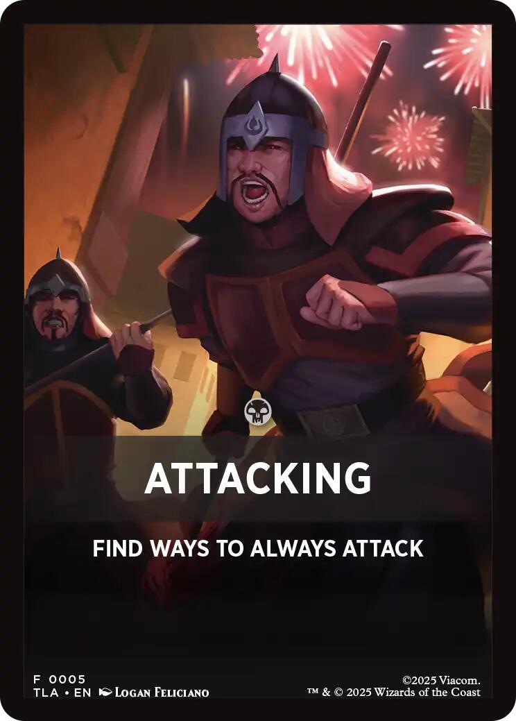 Attacking Theme Card [Avatar: The Last Airbender Tokens] | Tabernacle Games