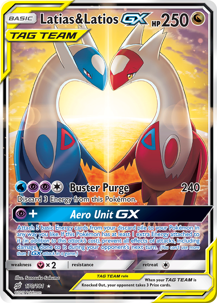 Latias & Latios GX (170/181) [Sun & Moon: Team Up] | Tabernacle Games