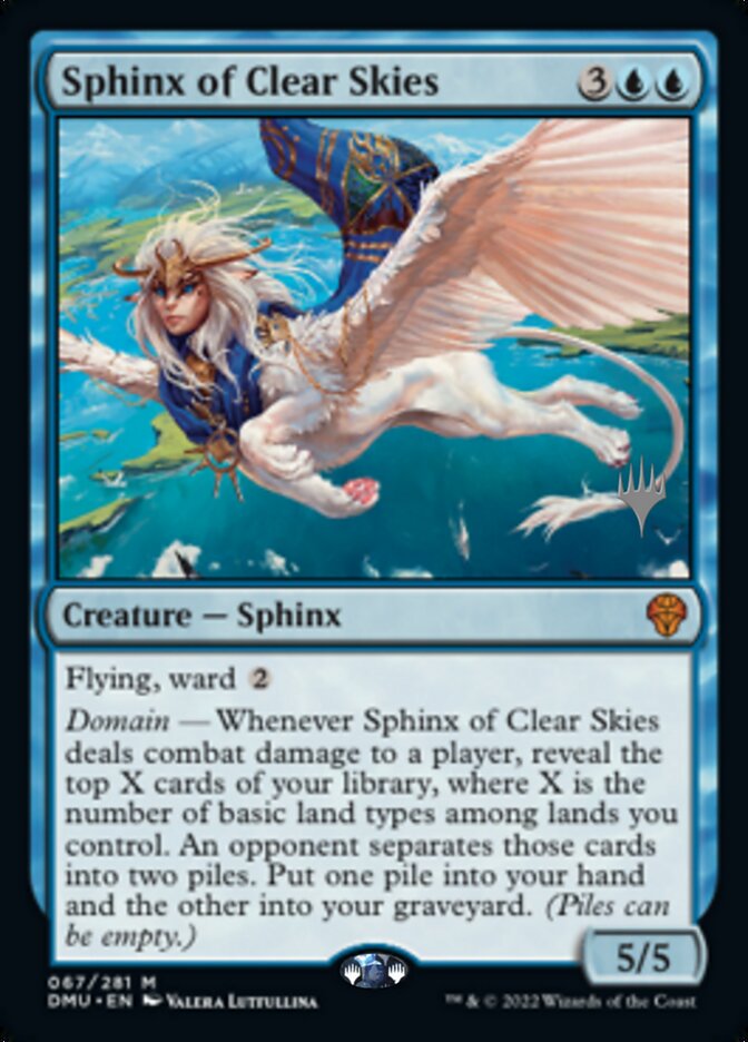 Sphinx of Clear Skies (Promo Pack) [Dominaria United Promos] | Tabernacle Games