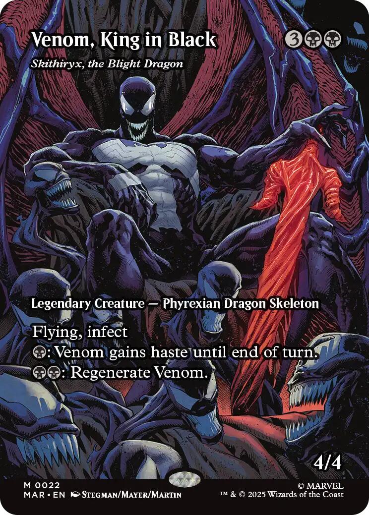 Venom, King in Black - Skithiryx, the Blight Dragon (Borderless) [Marvel's Spider-Man: Eternal-Legal] | Tabernacle Games