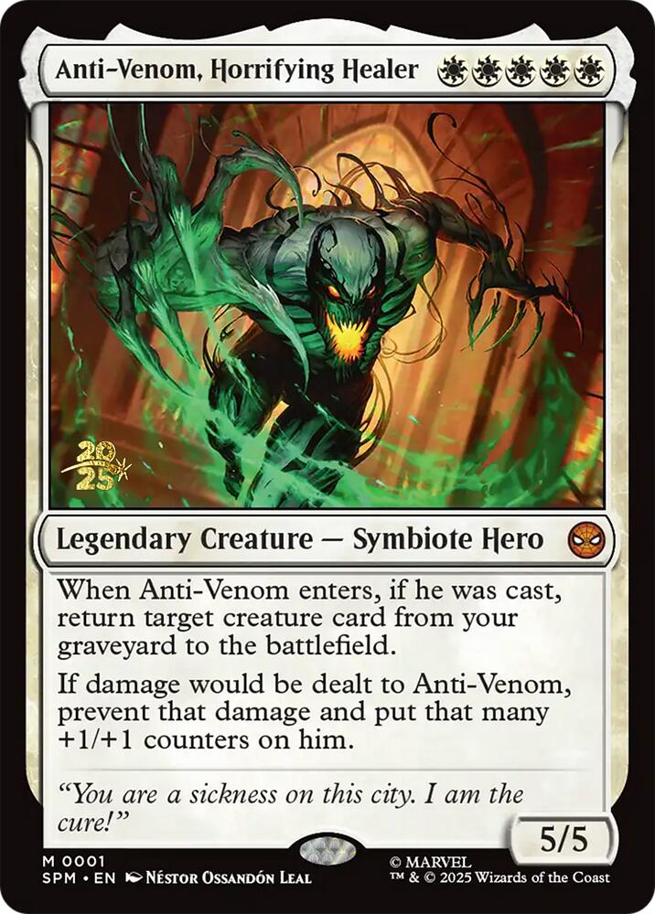Anti-Venom, Horrifying Healer [Marvel's Spider-Man Prerelease Promos] | Tabernacle Games