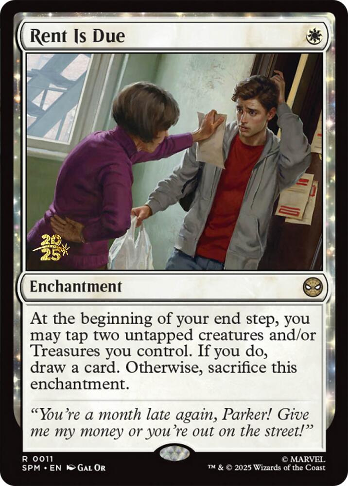 Rent Is Due [Marvel's Spider-Man Prerelease Promos] | Tabernacle Games