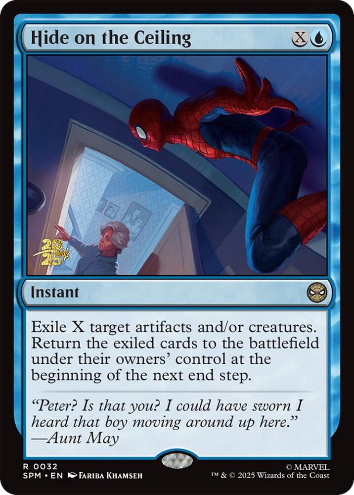 Hide on the Ceiling [Marvel's Spider-Man Prerelease Promos] | Tabernacle Games