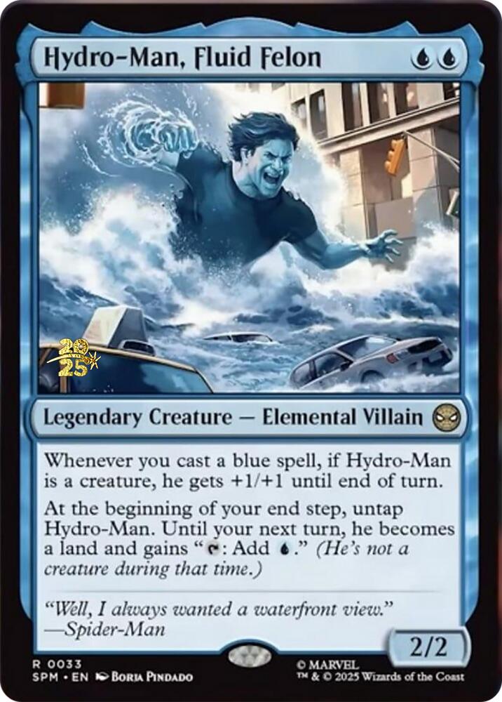 Hydro-Man, Fluid Felon [Marvel's Spider-Man Prerelease Promos] | Tabernacle Games