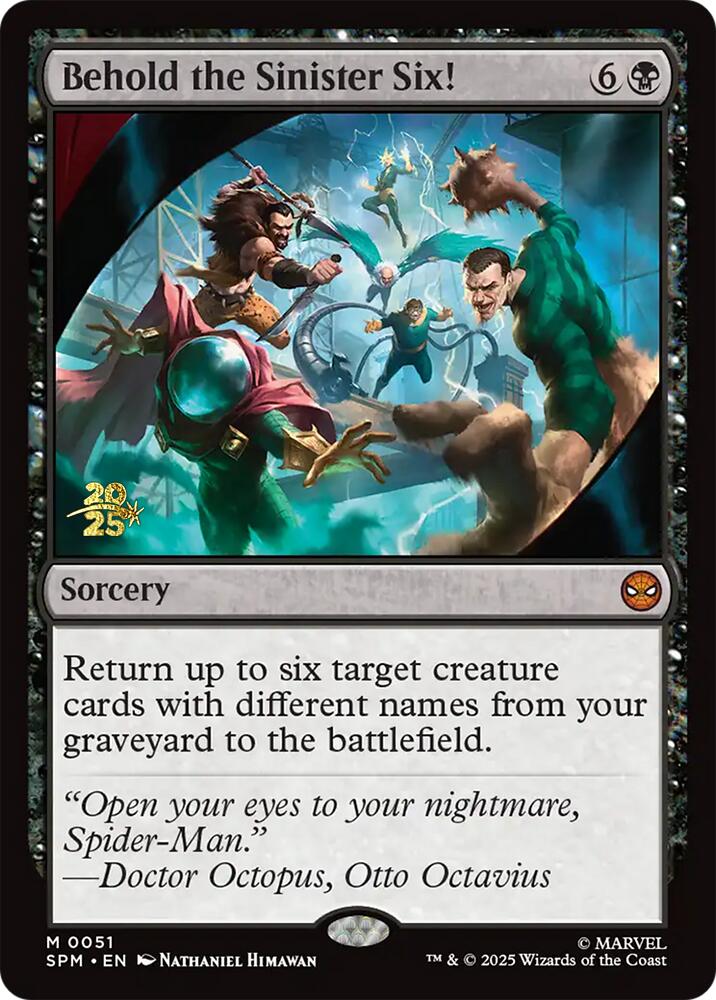 Behold the Sinister Six! [Marvel's Spider-Man Prerelease Promos] | Tabernacle Games