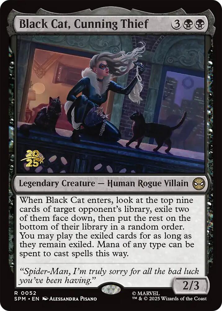 Black Cat, Cunning Thief [Marvel's Spider-Man Prerelease Promos] | Tabernacle Games