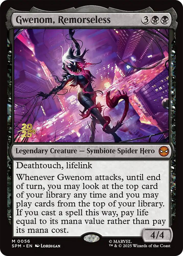 Gwenom, Remorseless [Marvel's Spider-Man Prerelease Promos] | Tabernacle Games