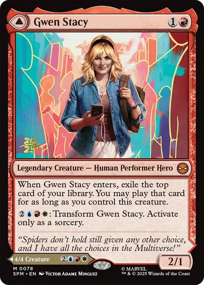 Gwen Stacy // Ghost-Spider [Marvel's Spider-Man Prerelease Promos] | Tabernacle Games