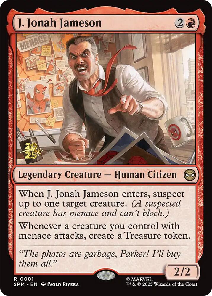 J. Jonah Jameson [Marvel's Spider-Man Prerelease Promos] | Tabernacle Games