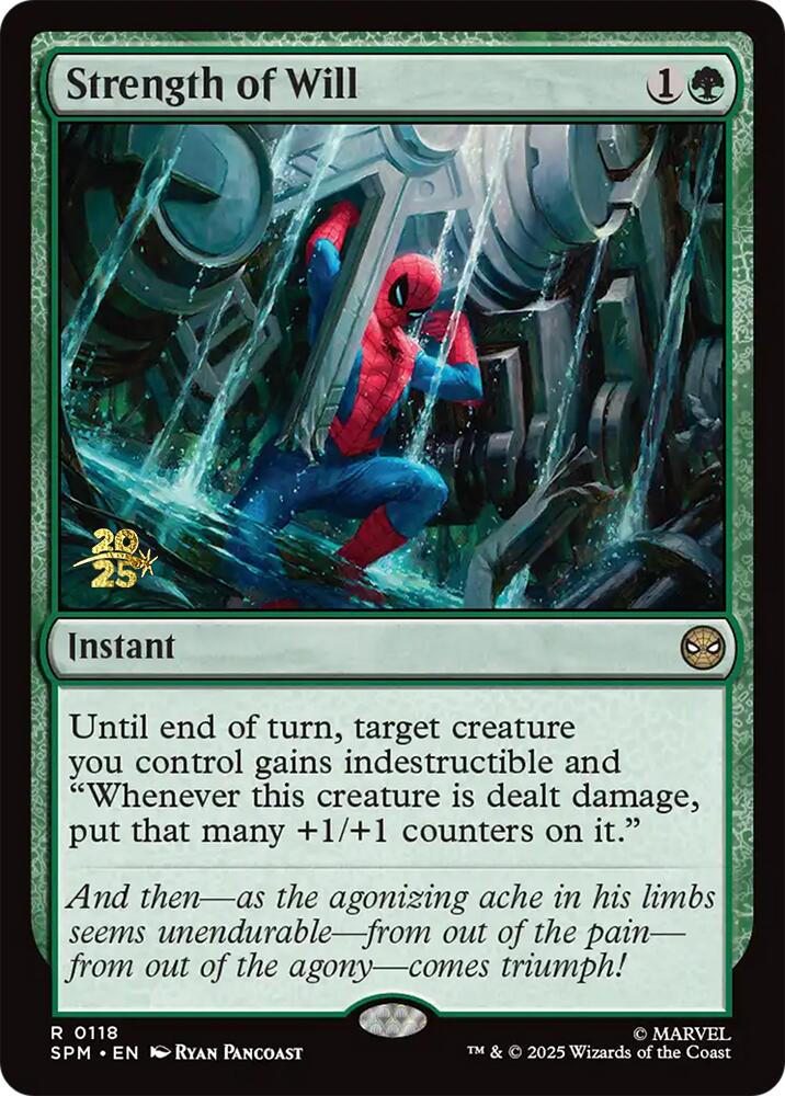 Strength of Will [Marvel's Spider-Man Prerelease Promos] | Tabernacle Games