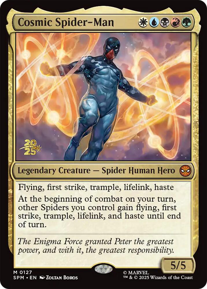 Cosmic Spider-Man [Marvel's Spider-Man Prerelease Promos] | Tabernacle Games