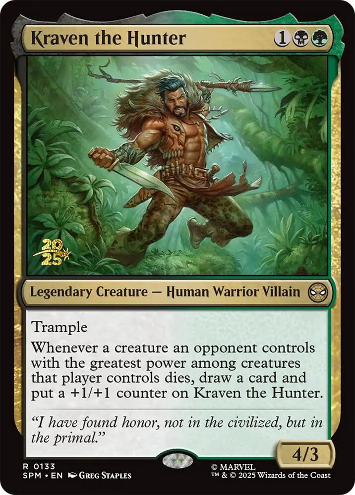Kraven the Hunter [Marvel's Spider-Man Prerelease Promos] | Tabernacle Games