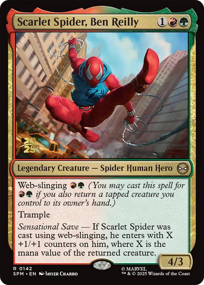 Scarlet Spider, Ben Reilly [Marvel's Spider-Man Prerelease Promos] | Tabernacle Games