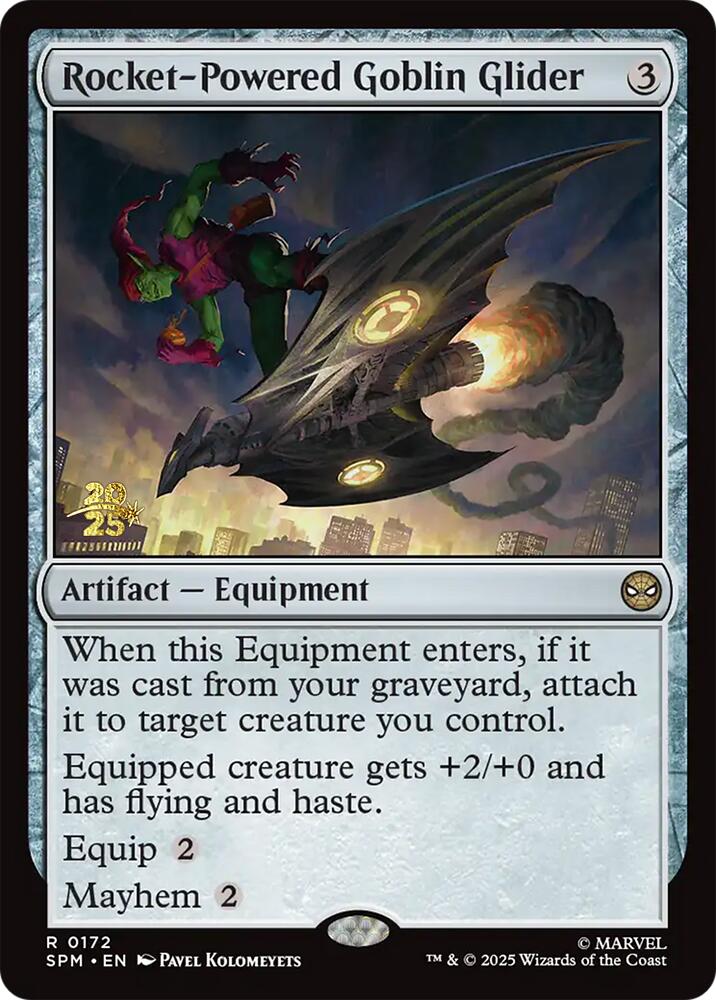 Rocket-Powered Goblin Glider [Marvel's Spider-Man Prerelease Promos] | Tabernacle Games