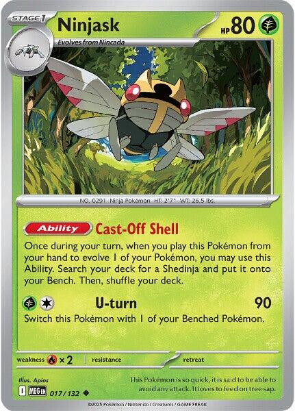 Ninjask (017/132) [Mega Evolutions: Base Set] | Tabernacle Games