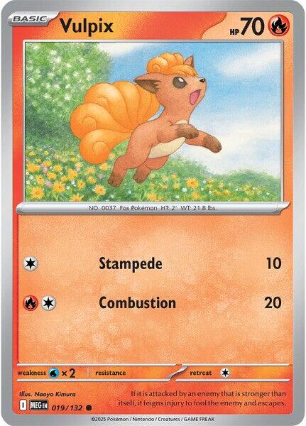 Vulpix (019/132) [Mega Evolutions: Base Set] | Tabernacle Games