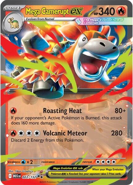 Mega Camerupt ex (022/132) [Mega Evolutions: Base Set] | Tabernacle Games