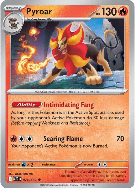 Pyroar (024/132) [Mega Evolutions: Base Set] | Tabernacle Games